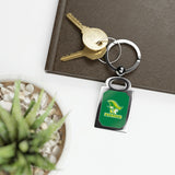 Independence Rectangle Photo Keyring