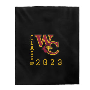 West Charlotte HS Class of 2023 Velveteen Plush Blanket