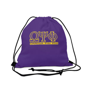 Omega Psi Phi Outdoor Drawstring Bag