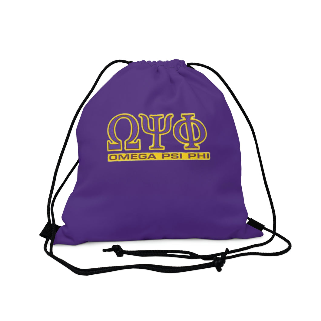 Omega Psi Phi Outdoor Drawstring Bag