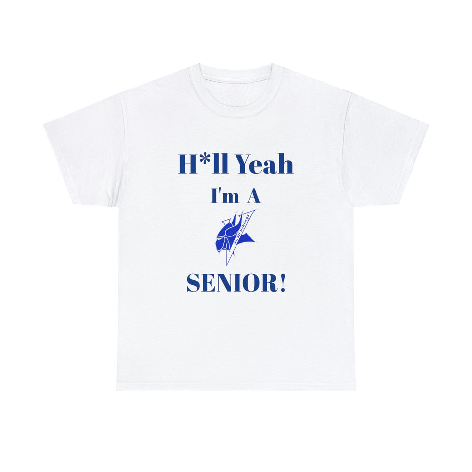 H*ll Yeah! Elizabeth City State Vikings Senior Unisex Heavy Cotton Tee