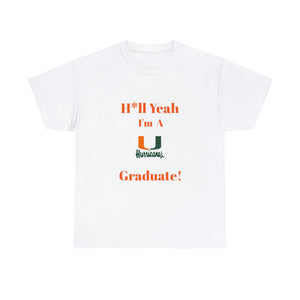 H*ll Yeah Miami Hurricanes Unisex Heavy Cotton Tee