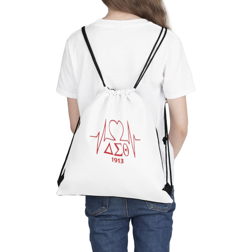 Delta Heartbeat Outdoor Drawstring Bag