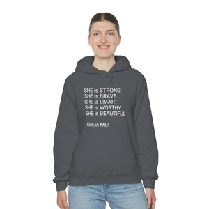 SHE IS Unisex Heavy Blend™ Hooded Sweatshirt