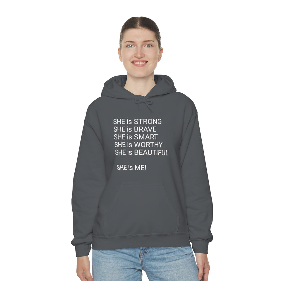 SHE IS Unisex Heavy Blend™ Hooded Sweatshirt