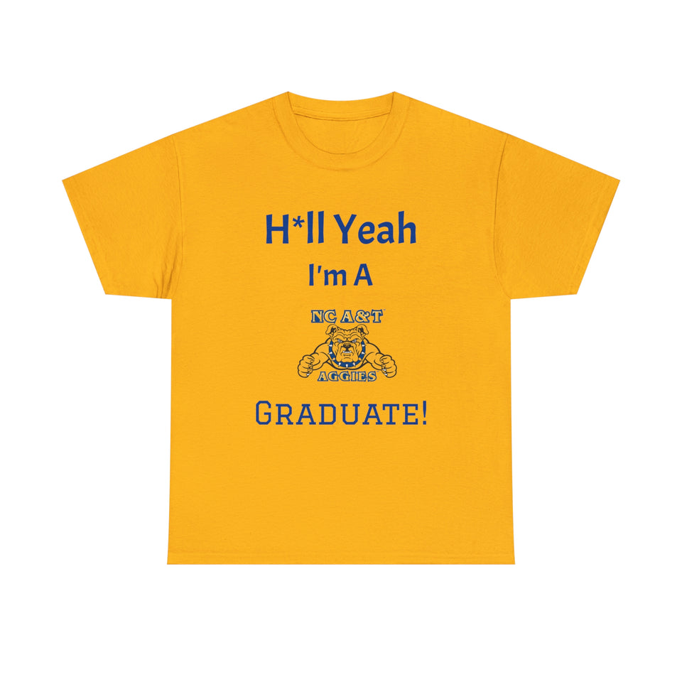 H*ll Yeah! NCAT Senior Unisex Heavy Cotton Tee