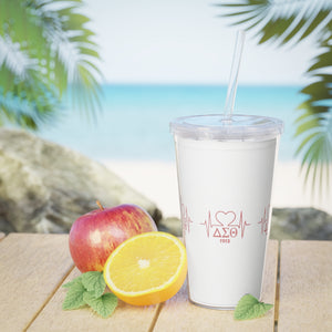 Delta Heartbeat Plastic Tumbler with Straw