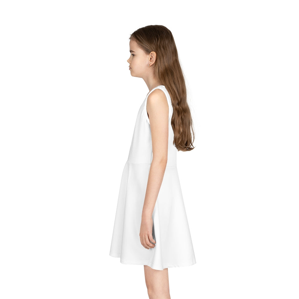 Girls' Sleeveless Sundress (AOP)