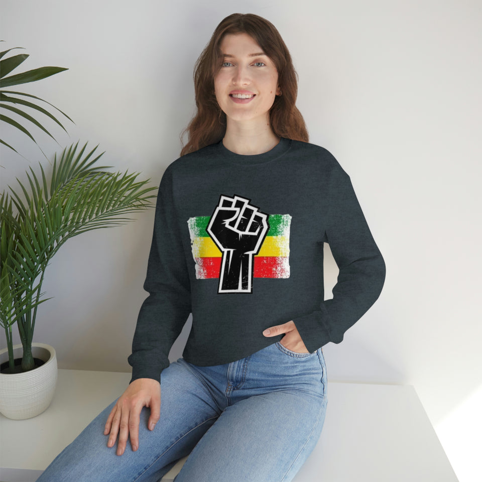 Black Fist Unisex Heavy Blend™ Crewneck Sweatshirt
