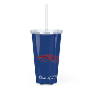 East Gaston Class of 2023 Plastic Tumbler with Straw