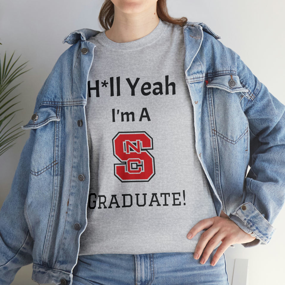 H*ll Yeah! NCSU Grad Unisex Heavy Cotton Tee