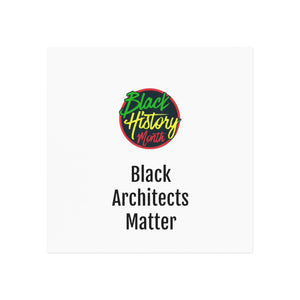 Black Architects Matter Square Magnet