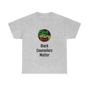 Black Counselors Matter Cotton Tee