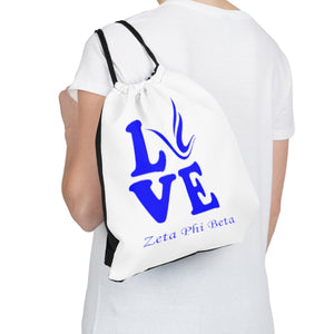Zeta Phi Beta Love Drawstring Bag