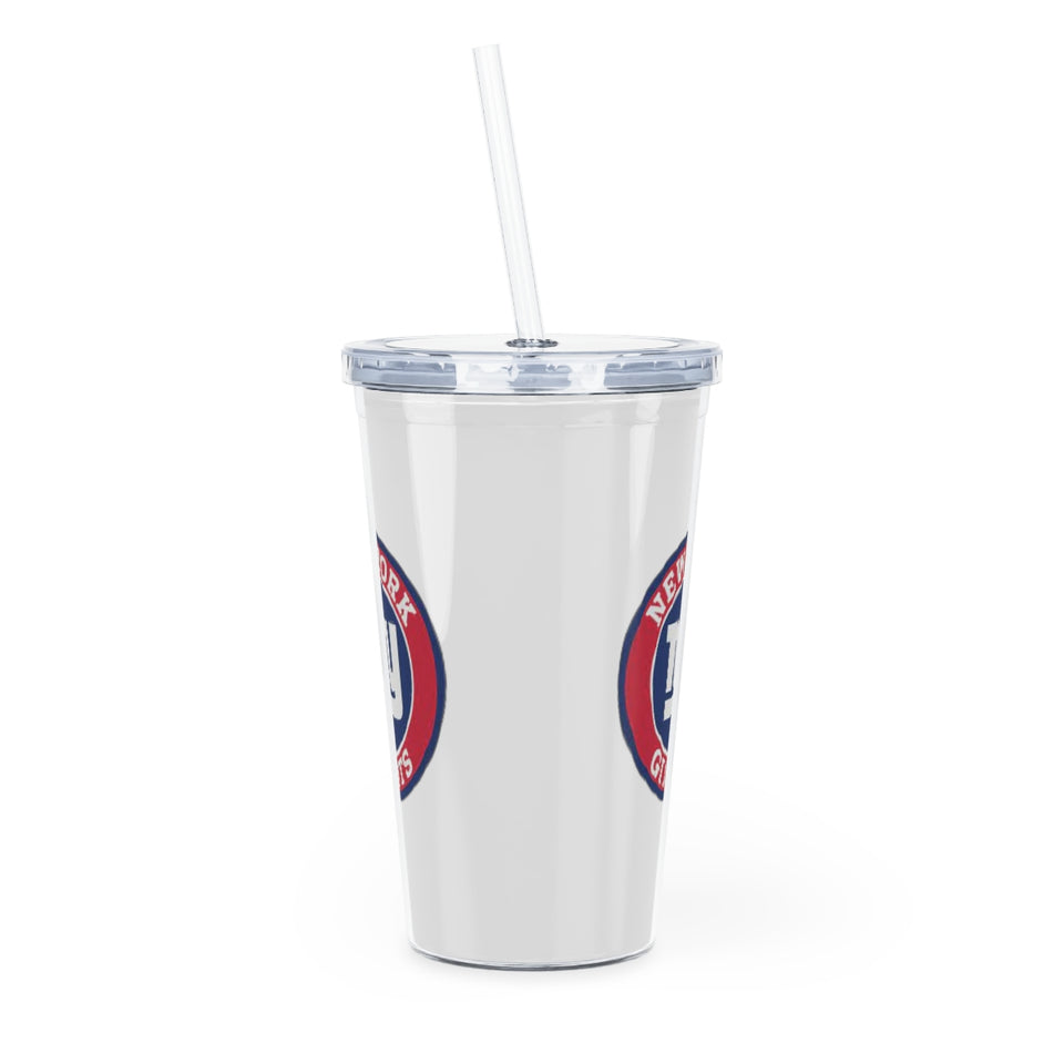 New York Giants Plastic Tumbler with Straw