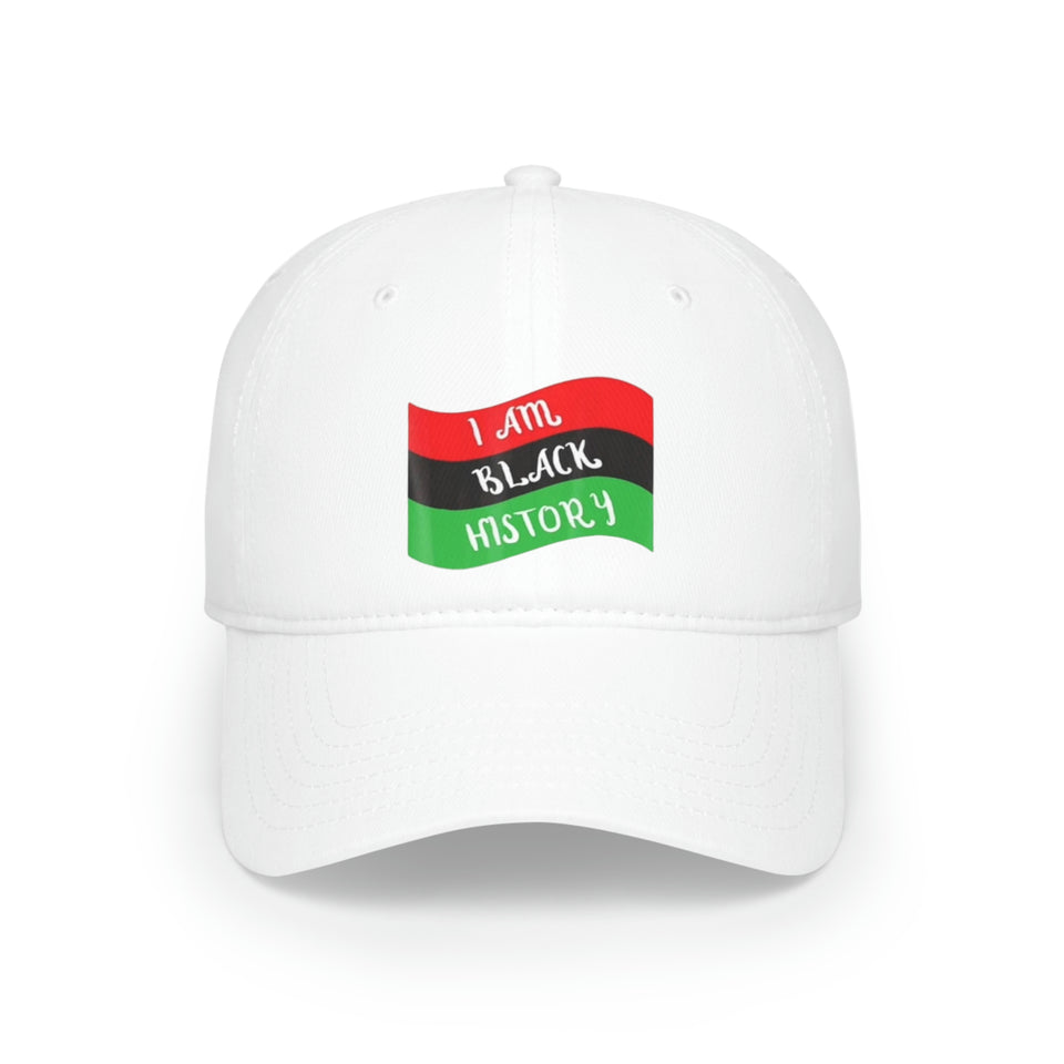 I Am Black History Low Profile Baseball Cap