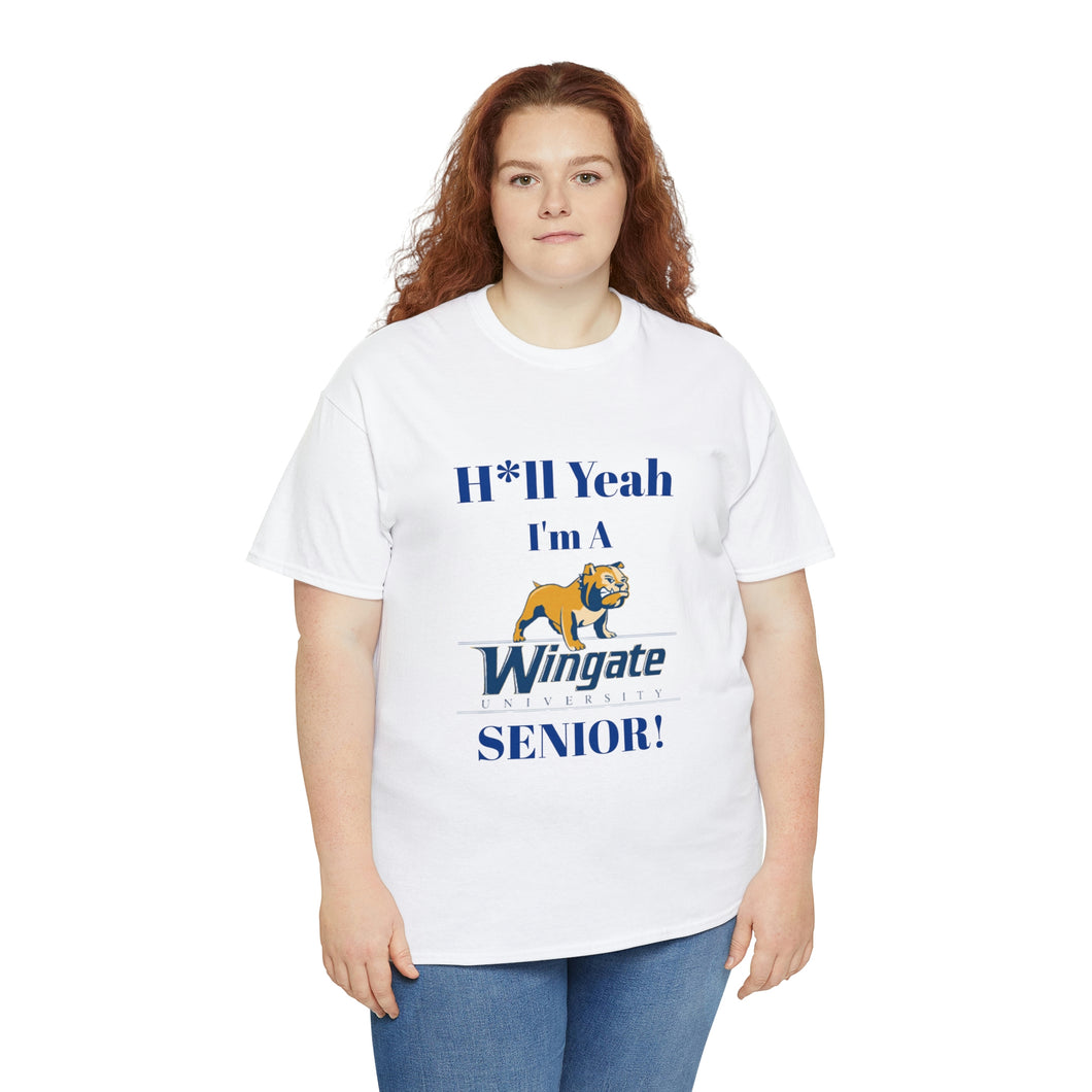 H*ll Yeah Wingate University Senior Unisex Heavy Cotton Tee