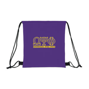 Omega Psi Phi Outdoor Drawstring Bag