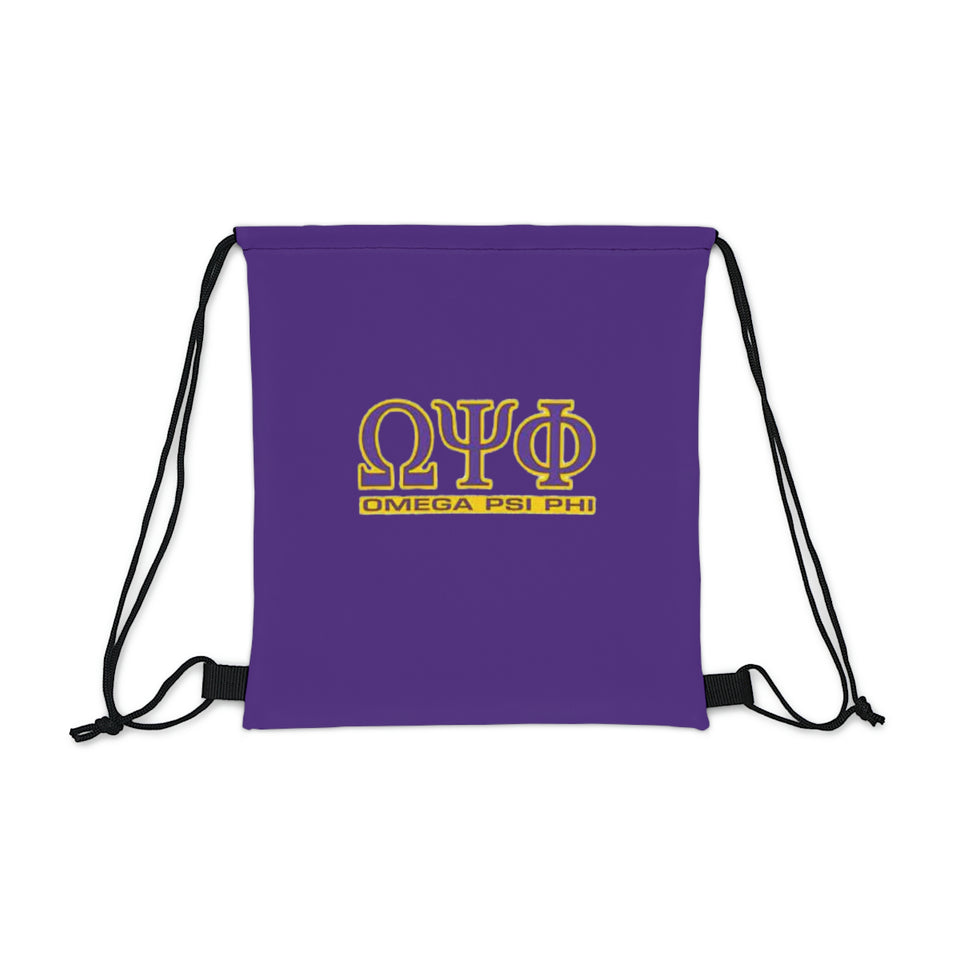 Omega Psi Phi Outdoor Drawstring Bag