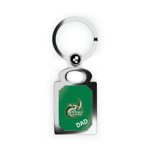 UNCC Dad Rectangle Photo Keyring