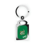 UNCC Dad Rectangle Photo Keyring