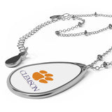 Clemson University Oval Necklace