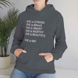 SHE IS Unisex Heavy Blend™ Hooded Sweatshirt