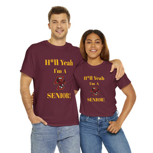 H*ll Yeah! Boston College Senior Unisex Heavy Cotton Tee