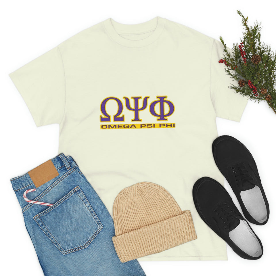 Omega Psi Phi Unisex Heavy Cotton Tee