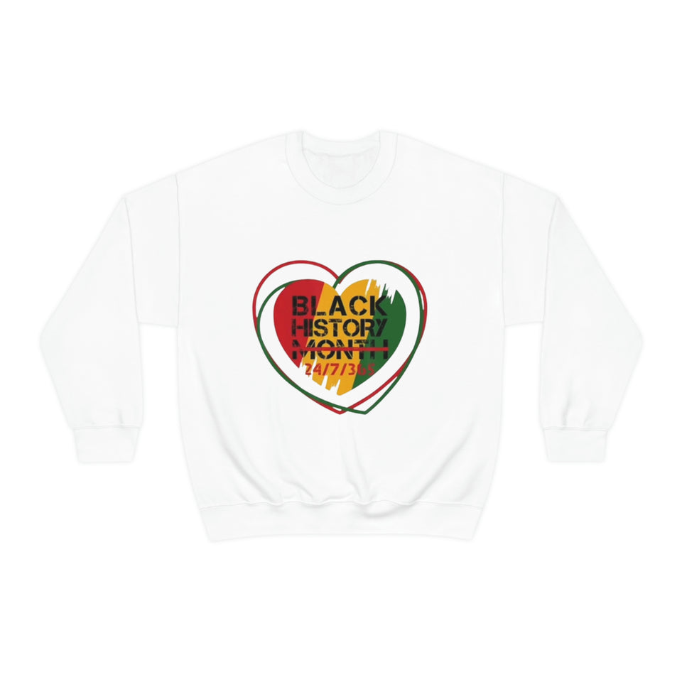 Black History 24/7/365 Crewneck Sweatshirt