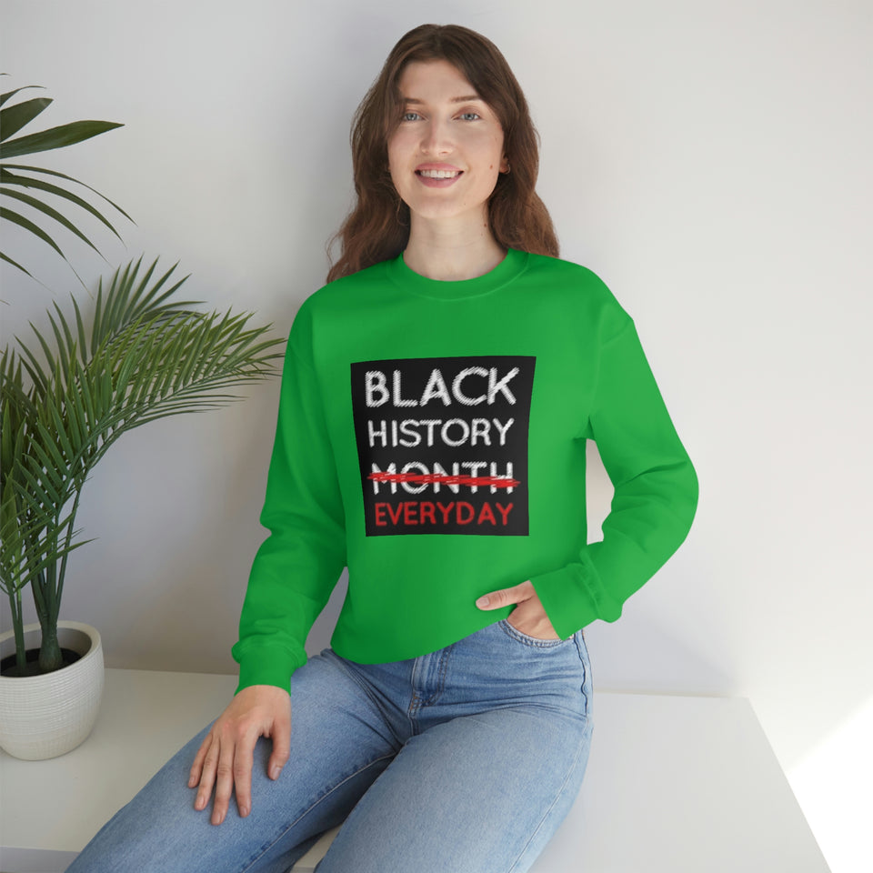 Black History Everyday Unisex Heavy Blend™ Crewneck Sweatshirt