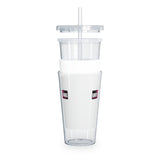 Earth Angel Plastic Tumbler with Straw