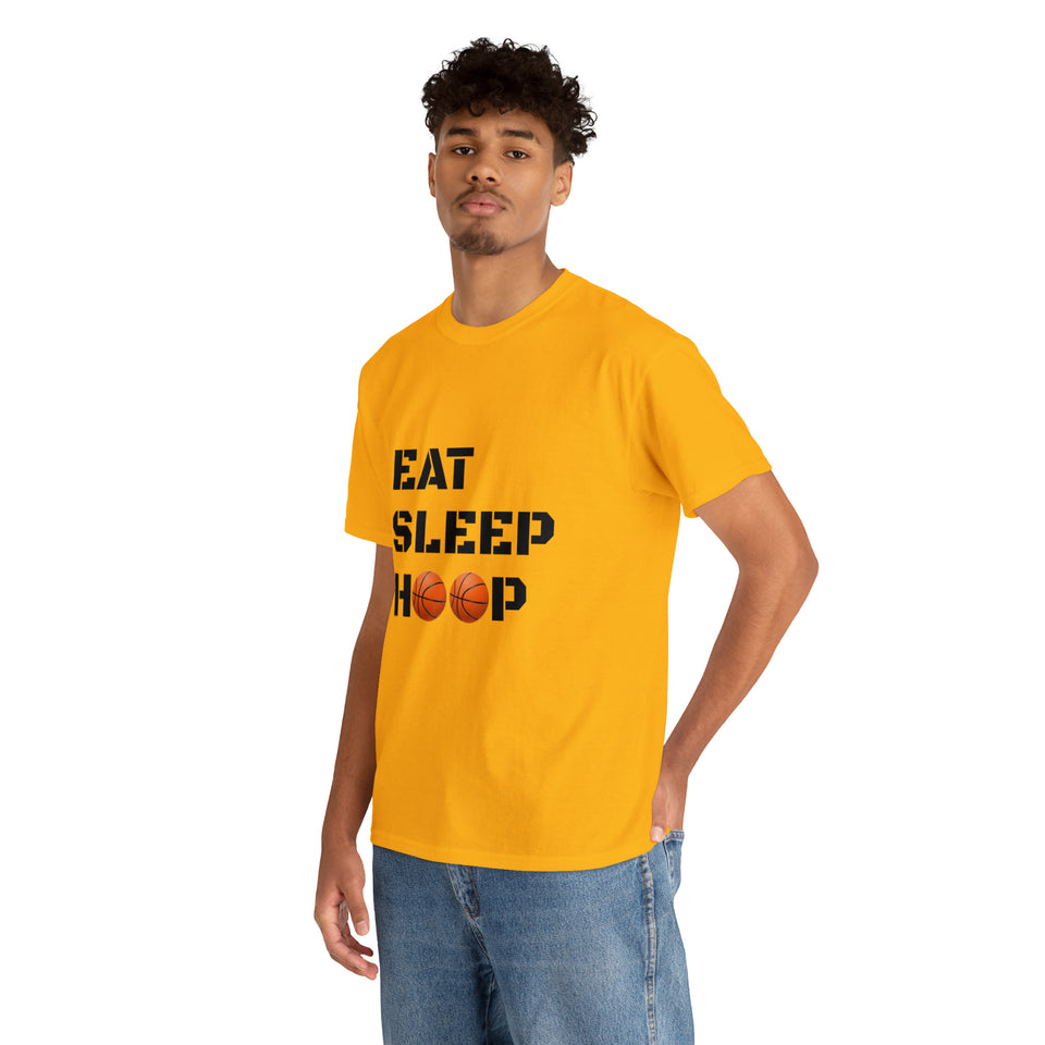 Eat Sleep Hoop Unisex Heavy Cotton Tee