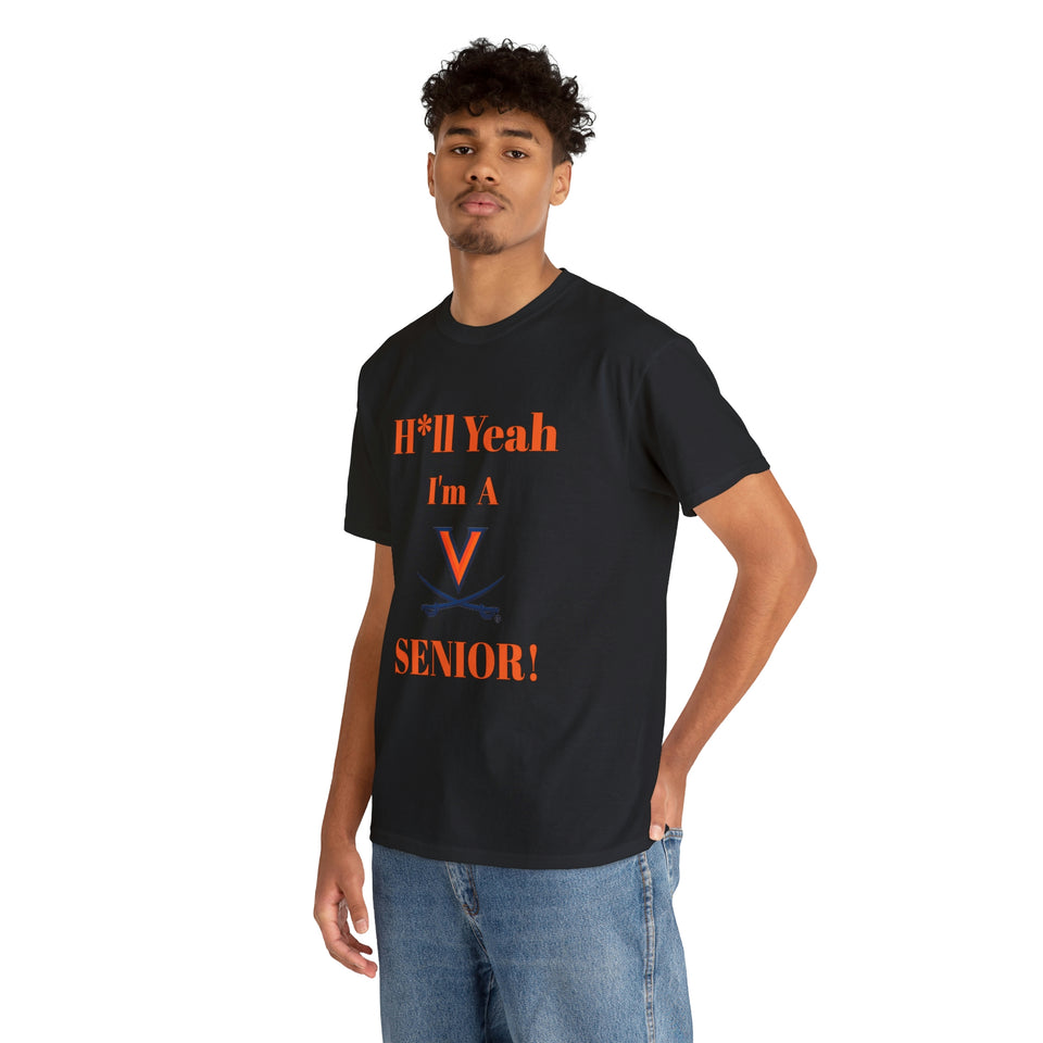 H*ll Yeah! Virginia Cavaliers Senior Unisex Heavy Cotton Tee