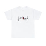 Virginia Tech Heartbeat Unisex Heavy Cotton Tee