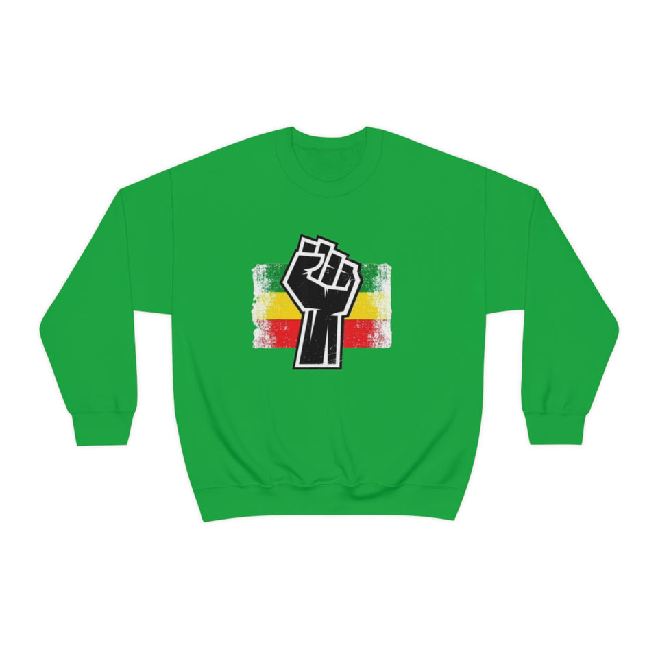 Black Fist Unisex Heavy Blend™ Crewneck Sweatshirt