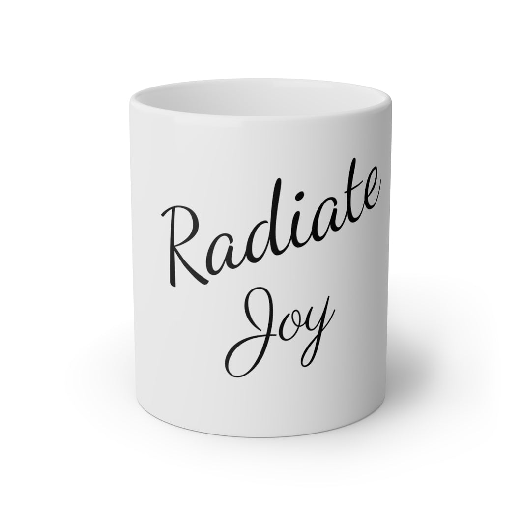 Radiate Joy White Mug, 11oz