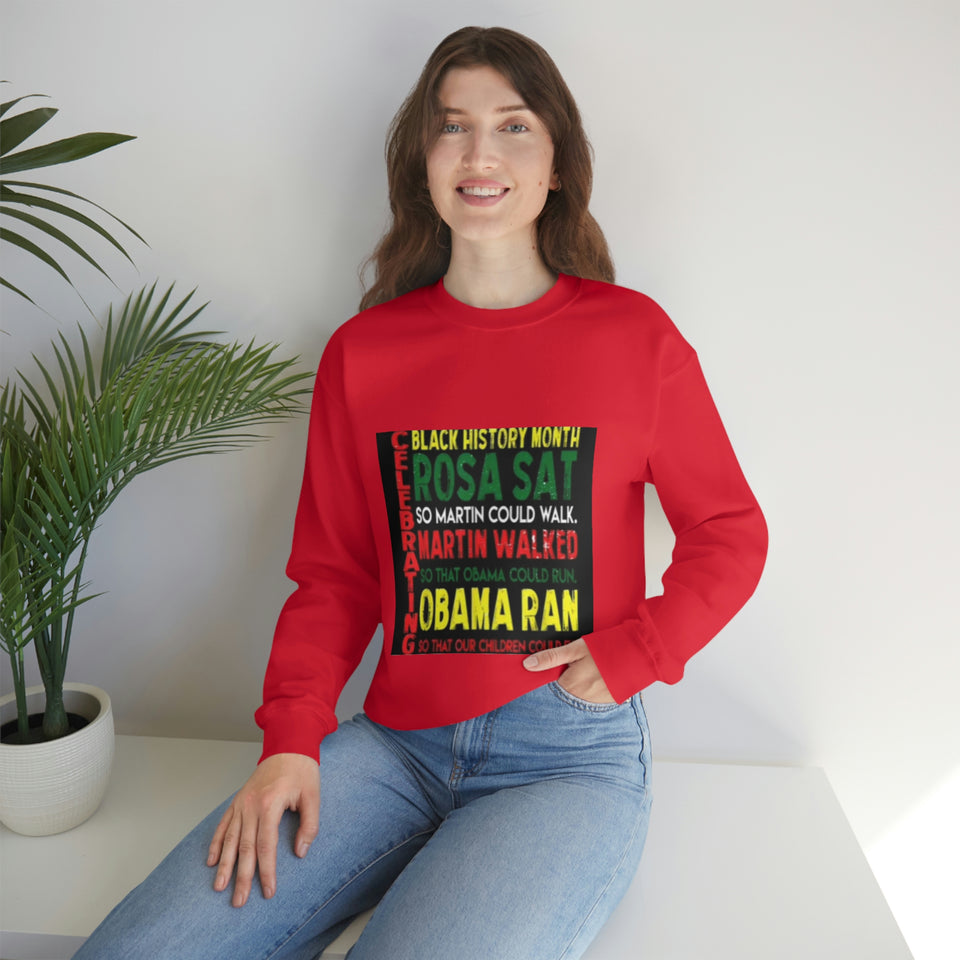 Celebrating Black History Month Unisex Heavy Blend™ Crewneck Sweatshirt