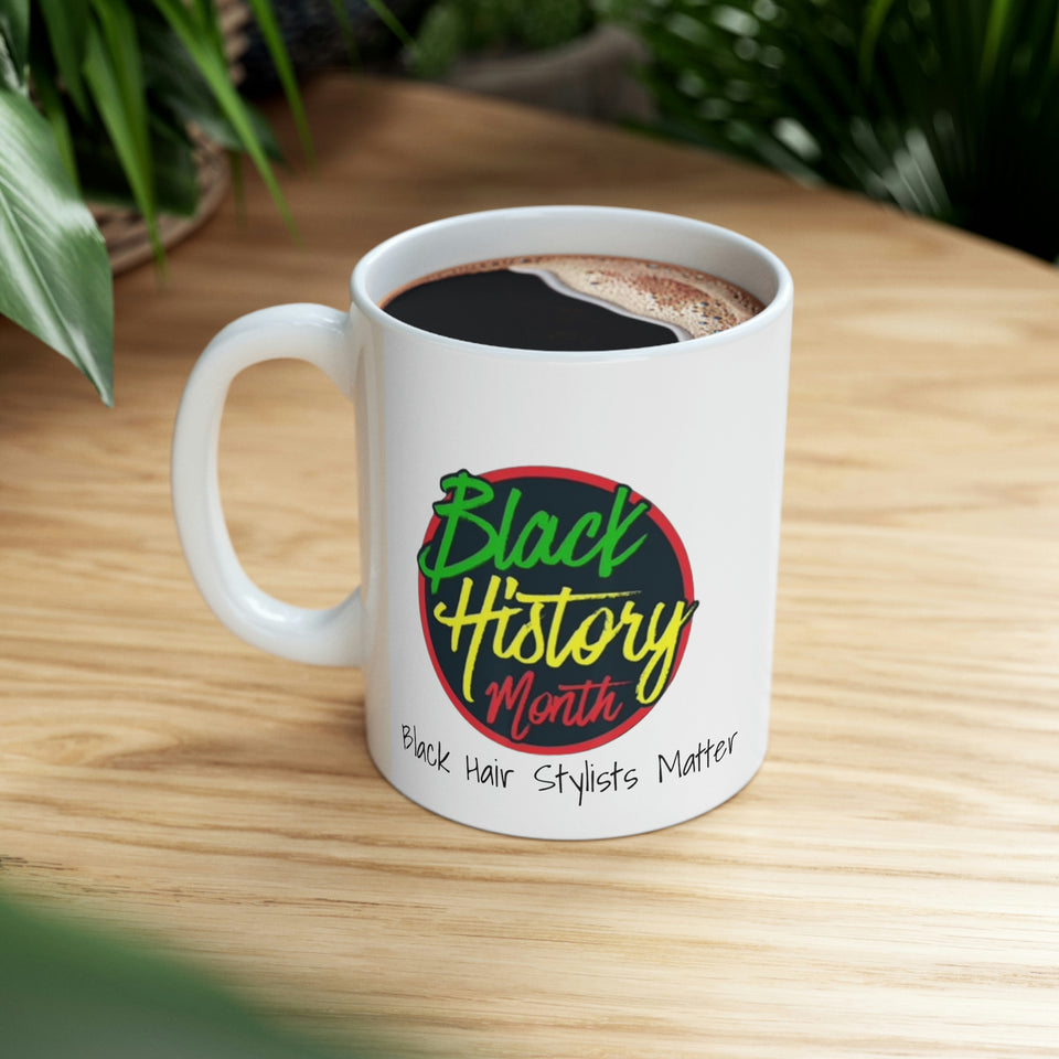 Black Hair Stylists Matter Ceramic Mug 11oz