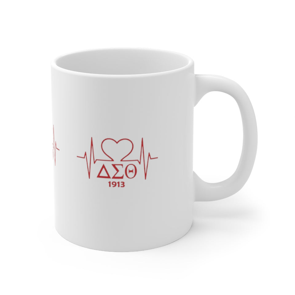 Delta Heartbeat Ceramic Mug 11oz