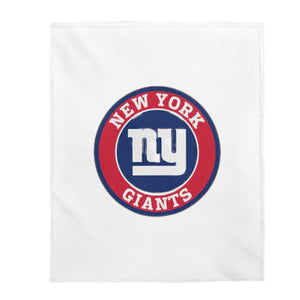 New York Giants Velveteen Plush Blanket