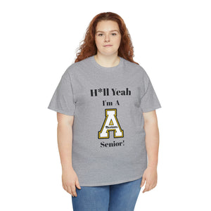 H*ll Yeah! App State Senior Unisex Heavy Cotton Tee