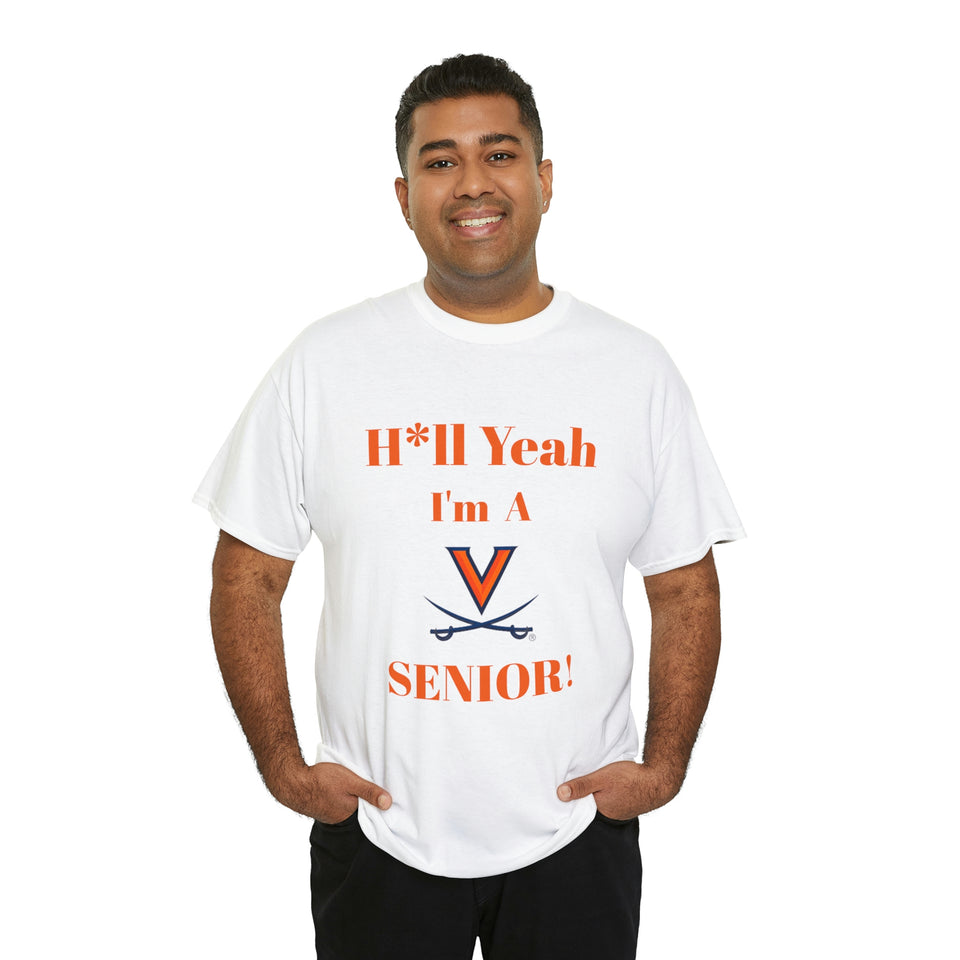 H*ll Yeah! Virginia Cavaliers Senior Unisex Heavy Cotton Tee