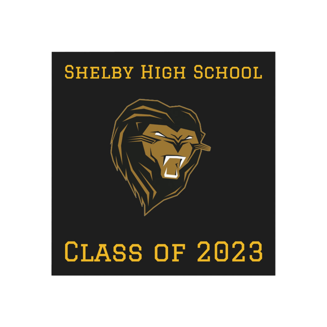 Shelby HS Class of 2023 Square Magnet