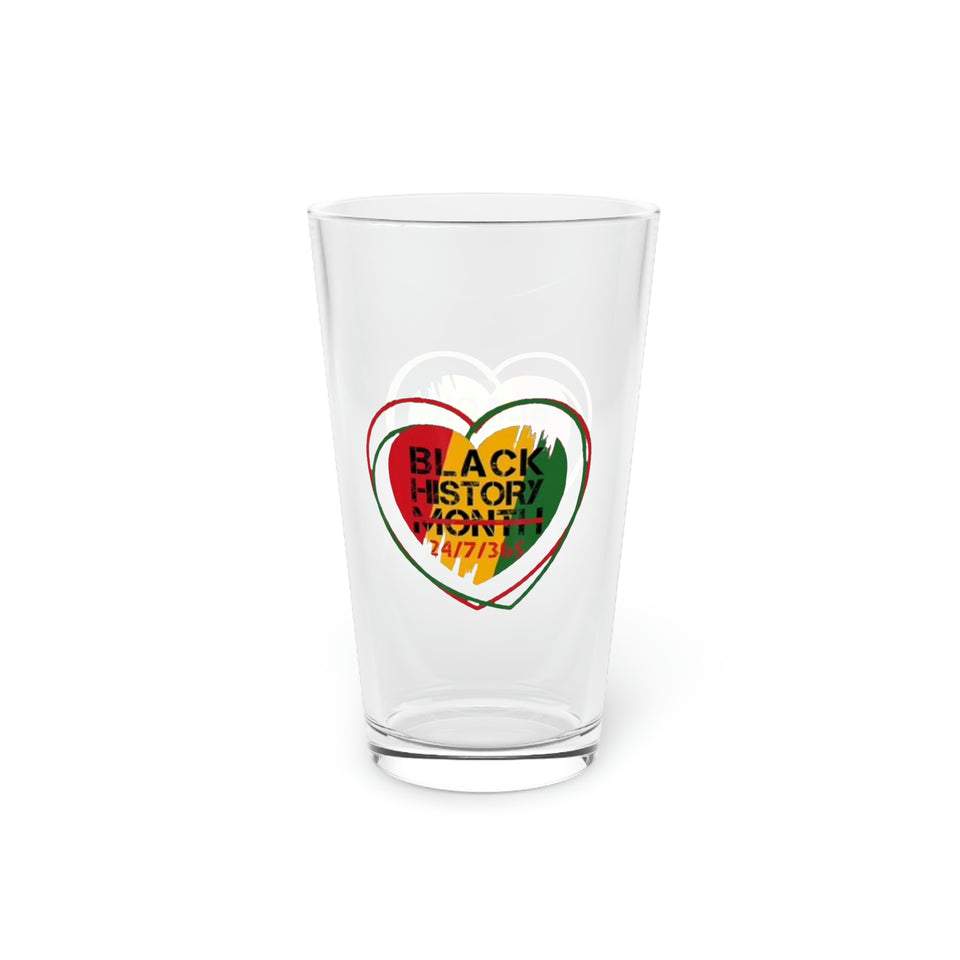 Black History 24/7/365 Pint Glass, 16oz