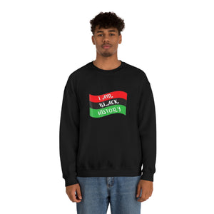 I Am Black History Unisex Heavy Blend™ Crewneck Sweatshirt