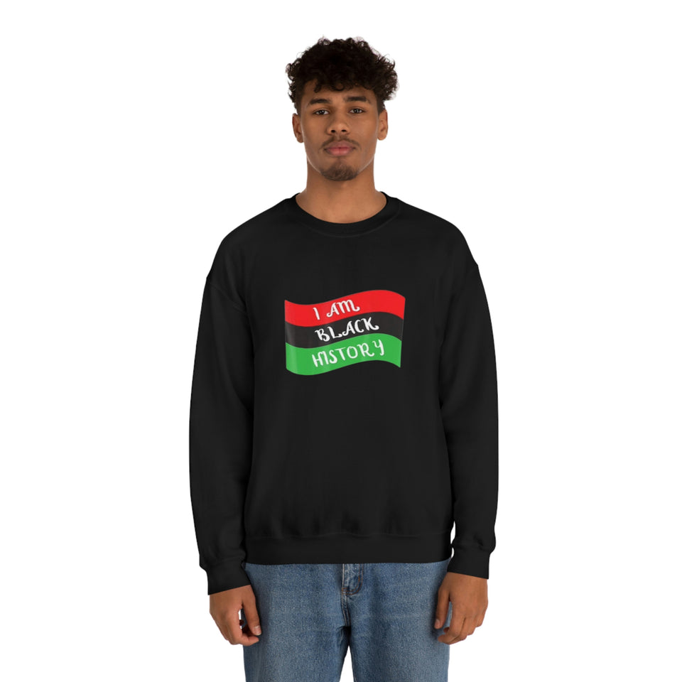 I Am Black History Unisex Heavy Blend™ Crewneck Sweatshirt