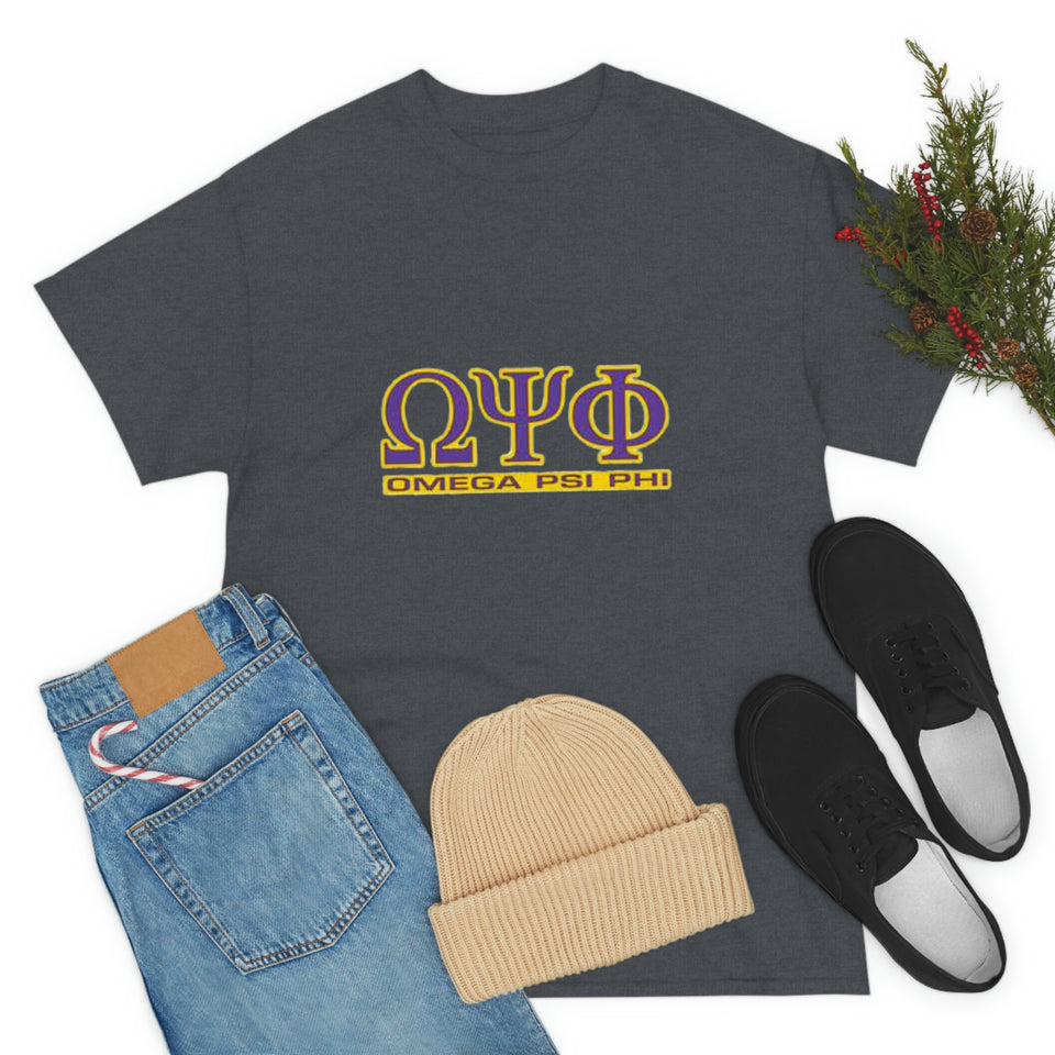 Omega Psi Phi Unisex Heavy Cotton Tee