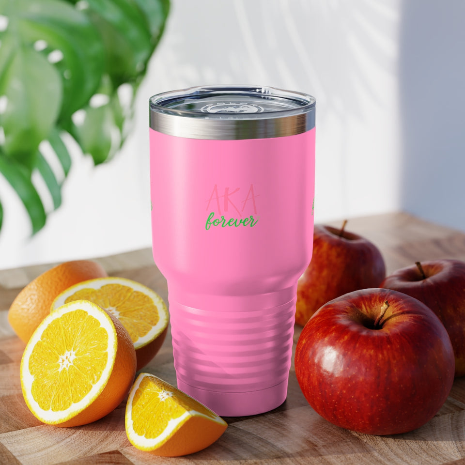 AKA Forever Ringneck Tumbler, 30oz (Small Lettering)