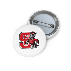 NC State Custom Pin Buttons